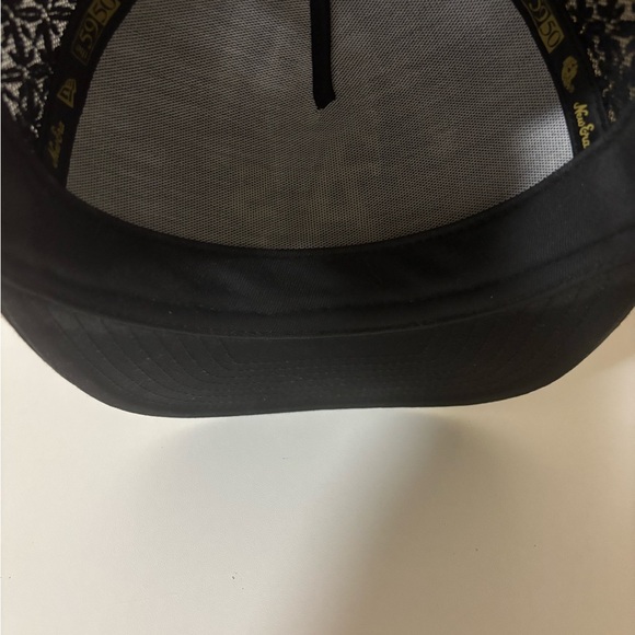 New Era Oakland A’s 59FIFTY Fitted Hat Black Mesh Panels Size 7 3/8 - Picture 12 of 12